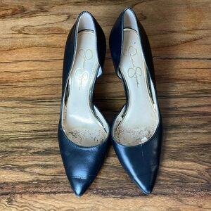 jessica simpson classic black heels size 7.5
